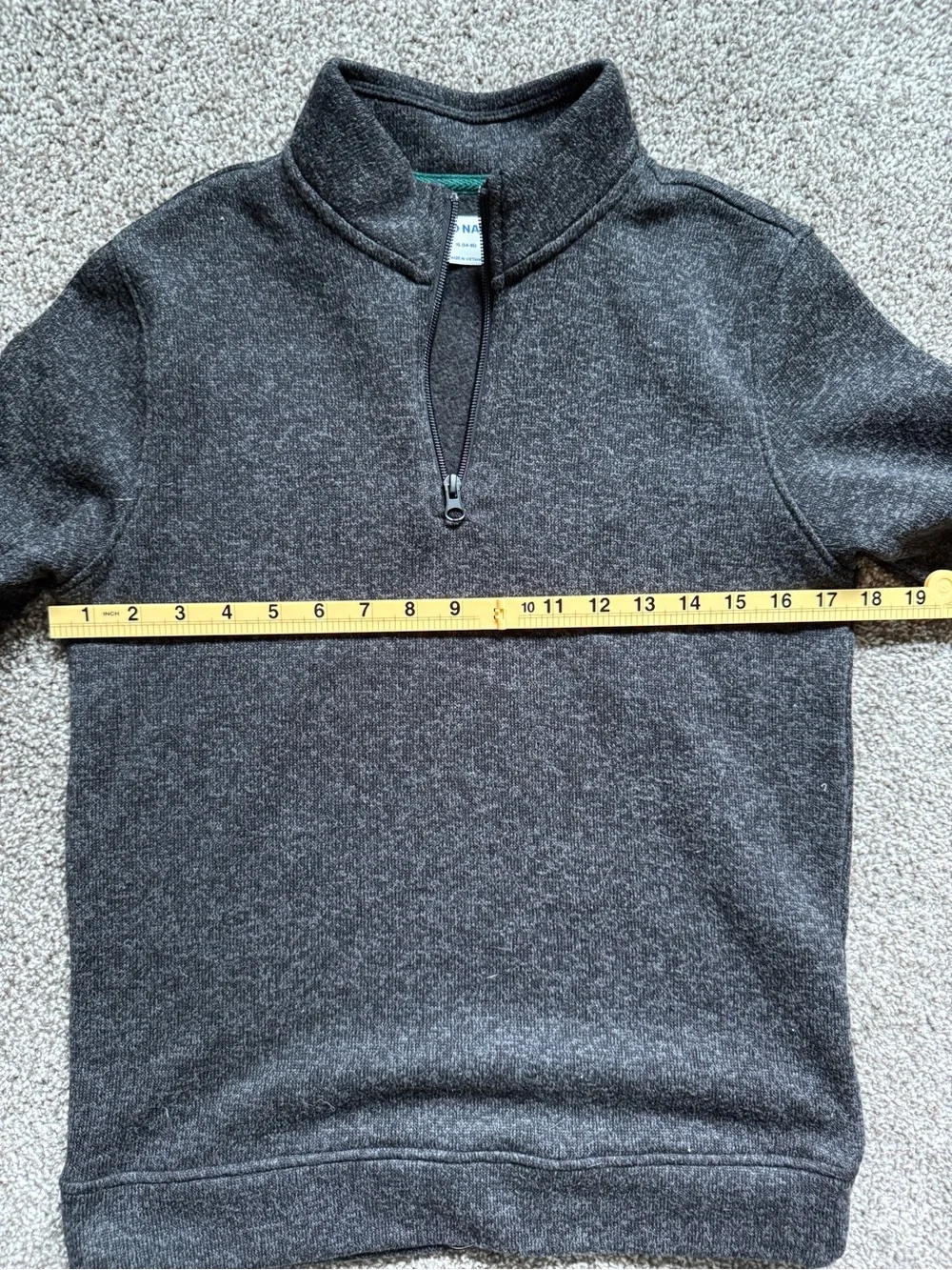 Old Navy Kids Charcoal Half-Zip Sweater